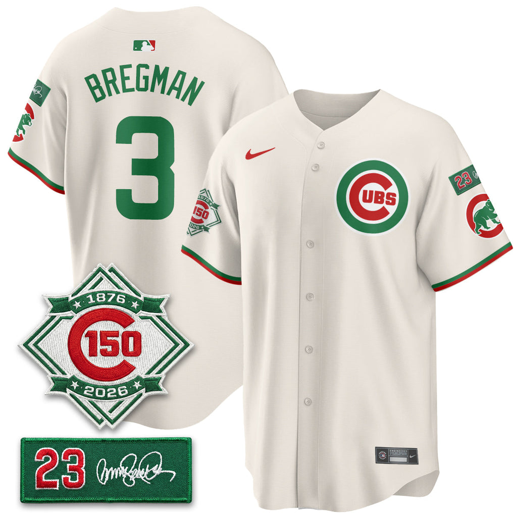 CHC Limited Mexico Jersey - 150th Anniversary + Ryne Sandberg Tribute Patch Stitched