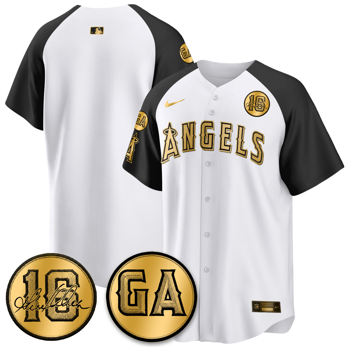LAA Garret Anderson Tribute Patch Vapor Jersey - Stitched V2