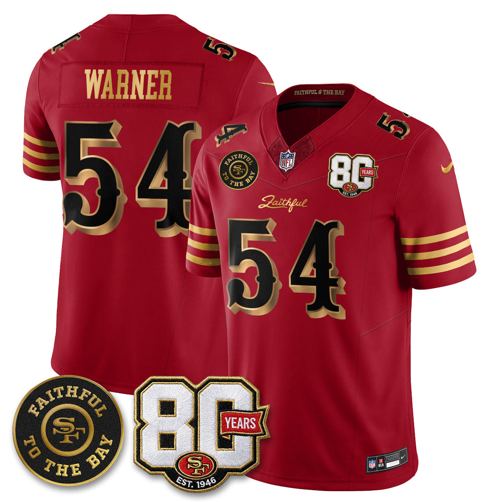 SF “Rivalries” Vapor Limited Jersey - Faithful To The Bay Patch - Stitched