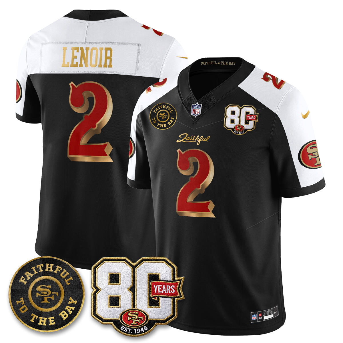 SF “Rivalries” Vapor Limited Jersey - Faithful To The Bay Patch - Stitched