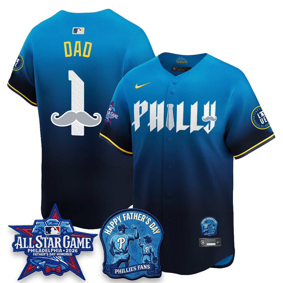 PHI Happy Father's Day Vapor Jersey - Stitched