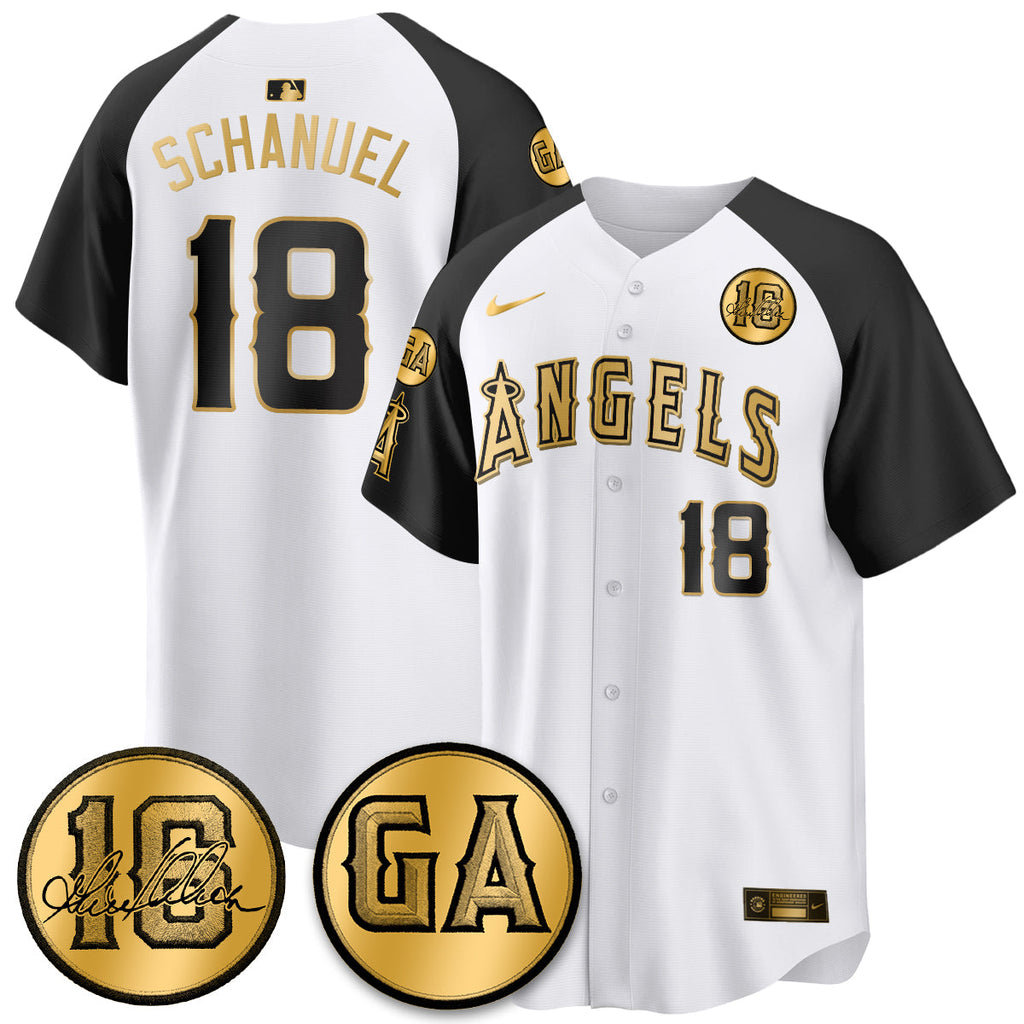 LAA Garret Anderson Tribute Patch Vapor Jersey - Stitched V2