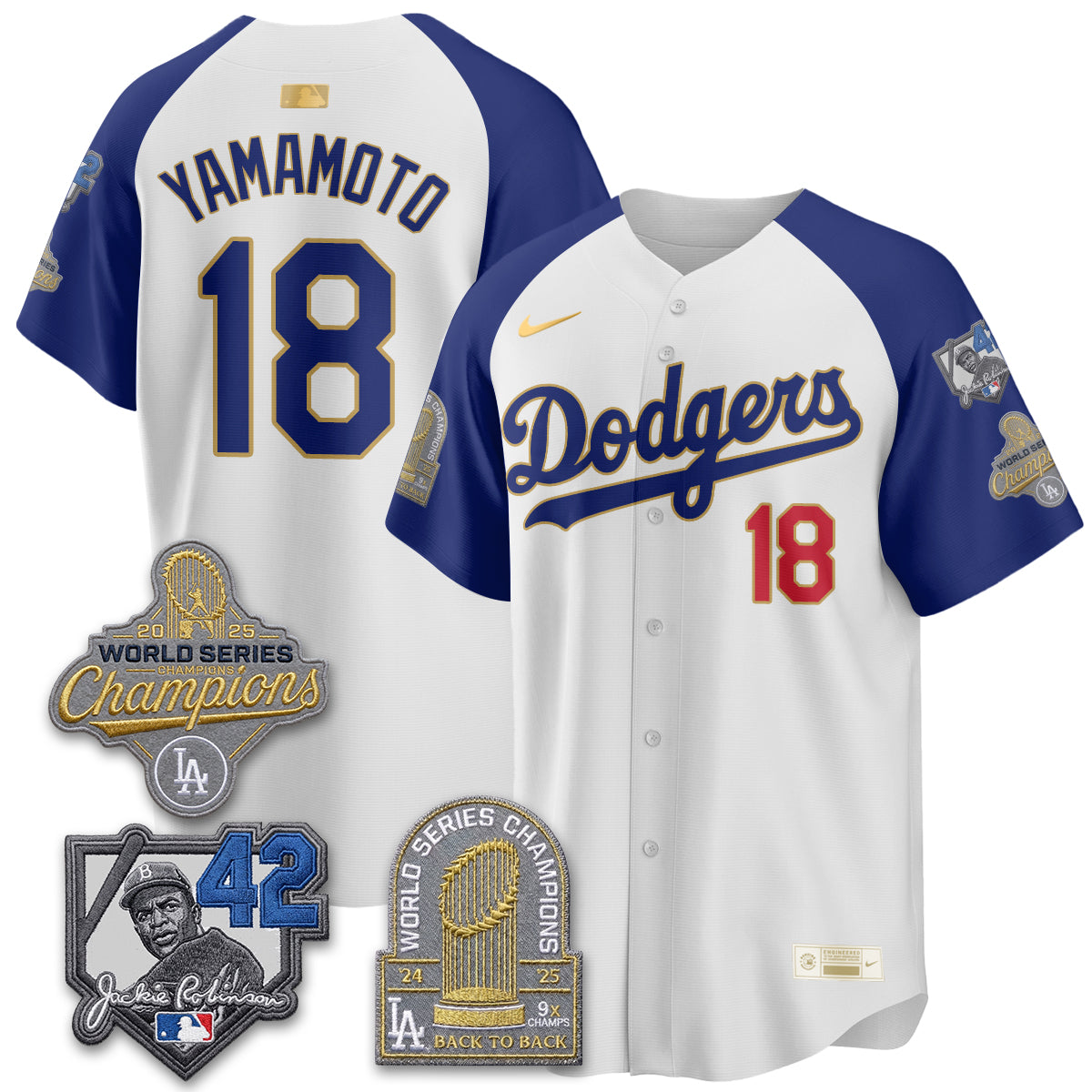 LAD 2026 Jackie Robinson New Era Vapor Limited Jersey - Stitched