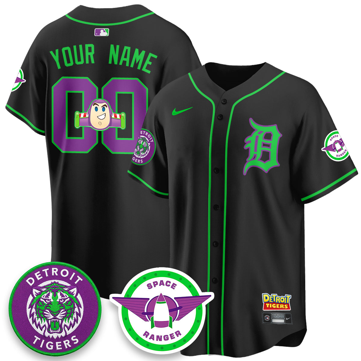 DET 2026 Space Ranger Edition Vapor Limited Custom Jersey - Stitched