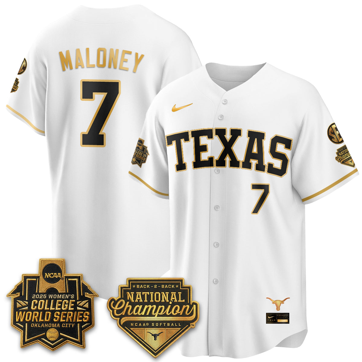 TEX Softball 2026 World Series (WCWS) Vapor Premier Limited Jersey - B2B Champs - Stitched