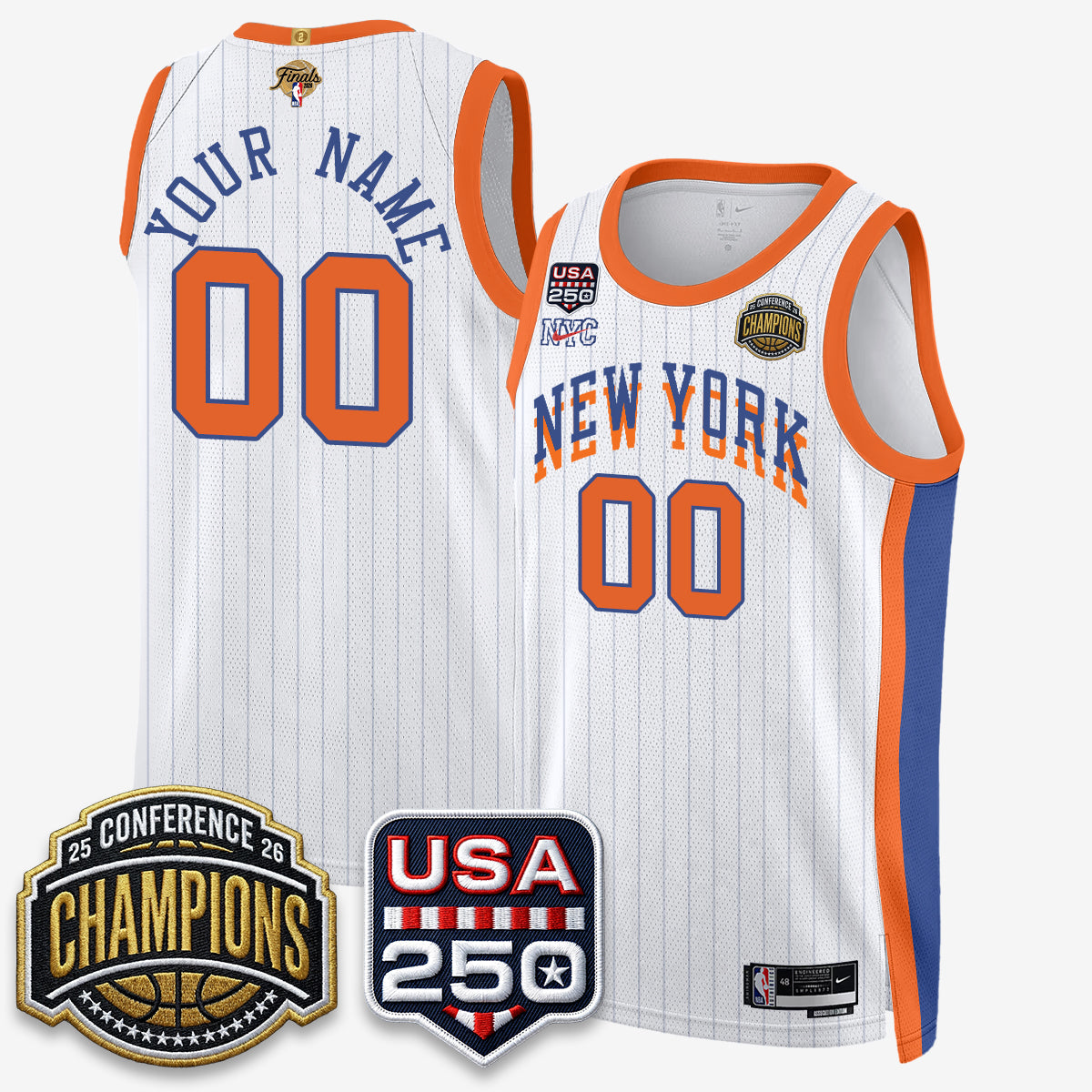 NYK 2026 Basketball  Eastern Conference Champions City Edition Custom Jersey V2- Stitched