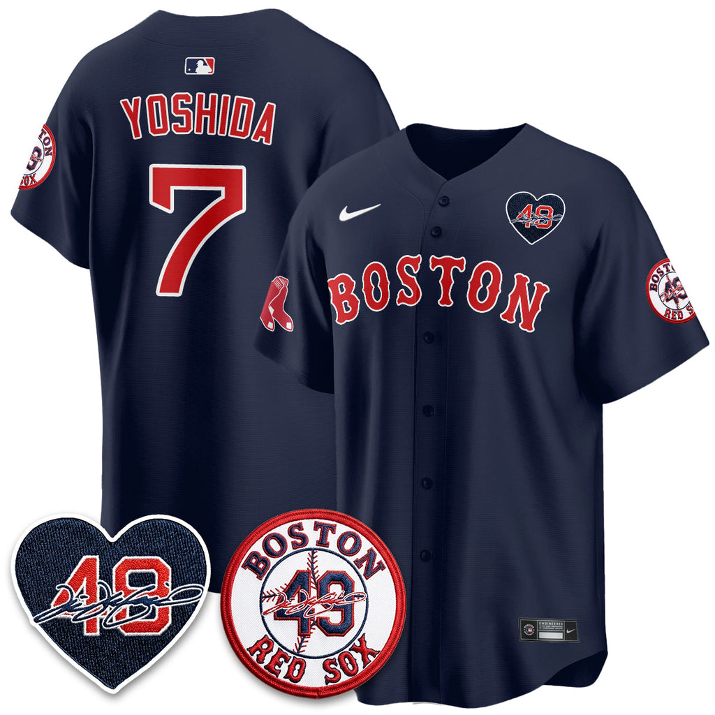 BOS Tim Wakefield Memorial Patch Vaper Premier Limited Jersey - Stitched