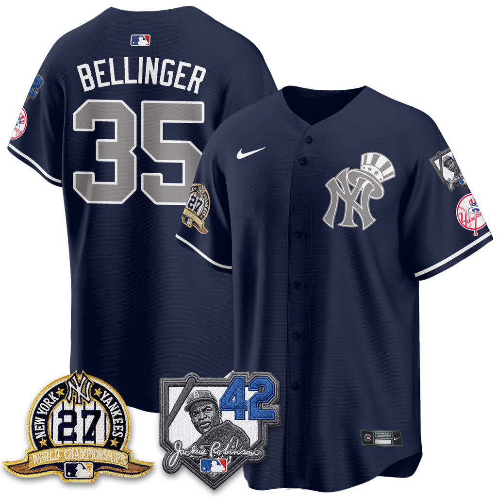 NYY 2026 Jackie Robinson Day Vapor Limited Gold Edition Jersey - Stitched - V2