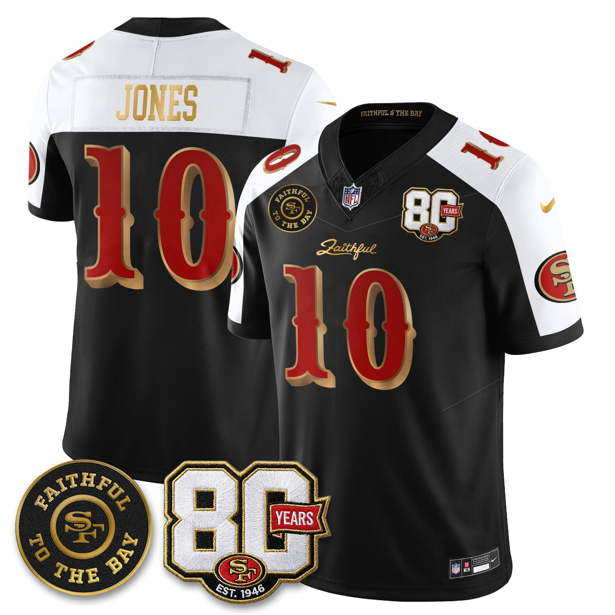 SF “Rivalries” Vapor Limited Jersey - Faithful To The Bay Patch - Stitched