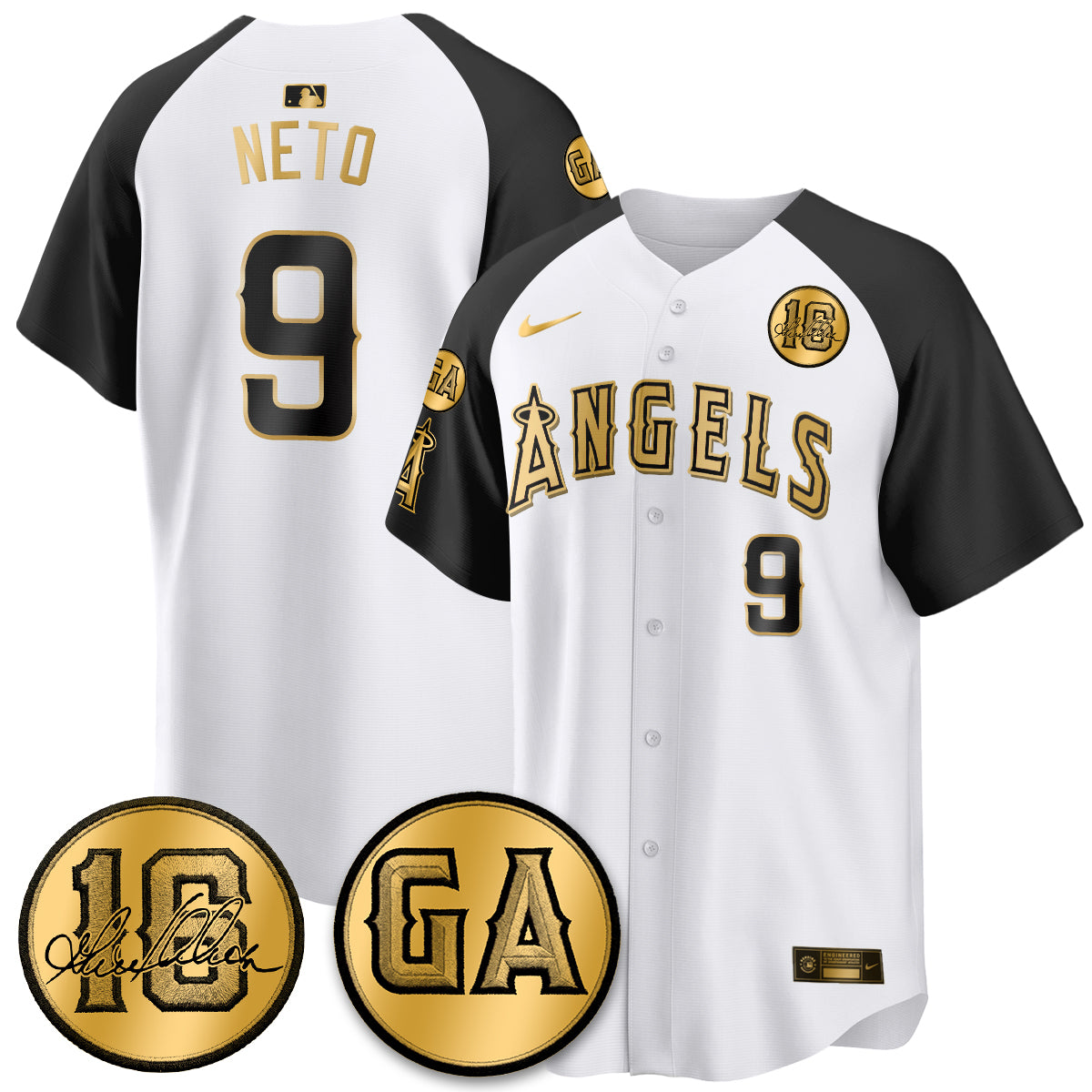 LAA Garret Anderson Tribute Patch Vapor Jersey - Stitched V2