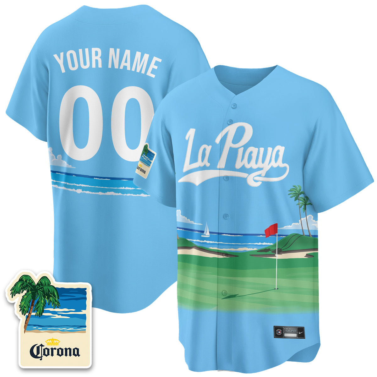 LAD Beach Connect "La Playa" Edition Vapor Custom Jersey- Patch Stitched