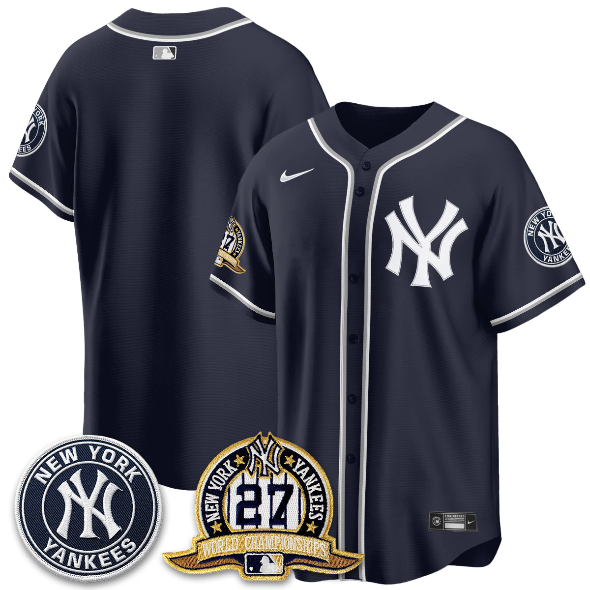 NYY 2026 Black Out Style Vapor Limited Jersey - Stitched