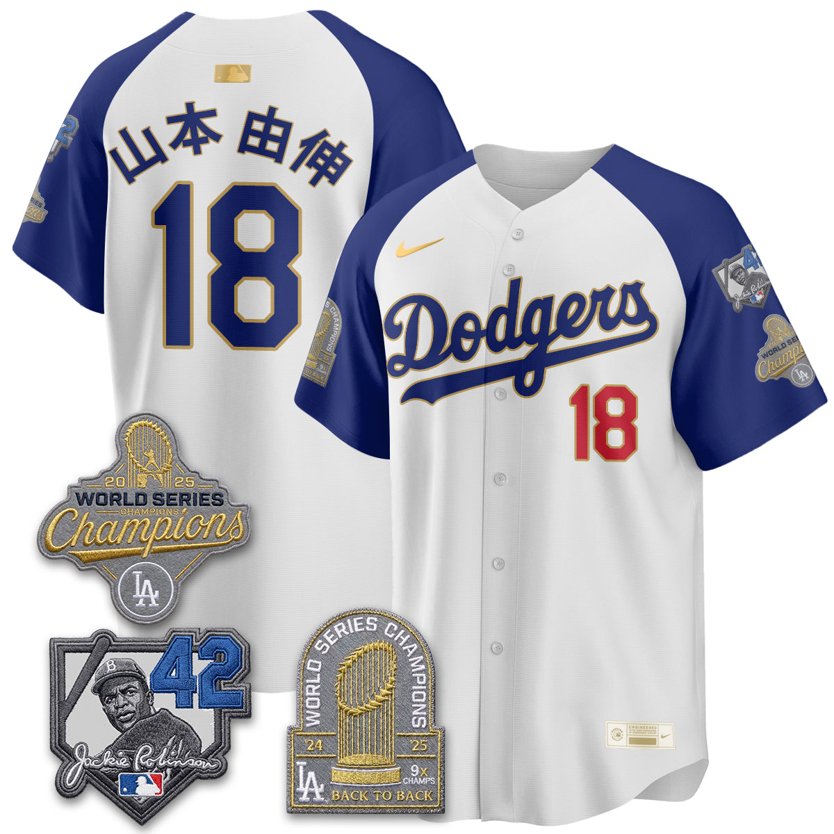LAD 2026 Jackie Robinson New Era Vapor Limited Jersey - Stitched