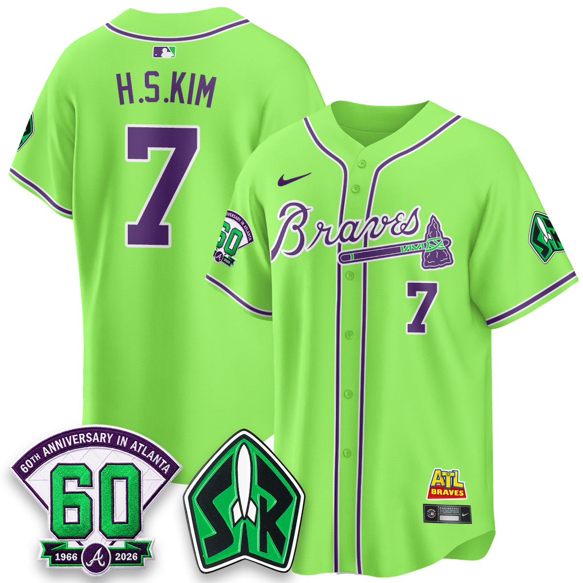 ATL 60th Anniversary Space Ranger Edition Vapor Limited Jersey - Stitched