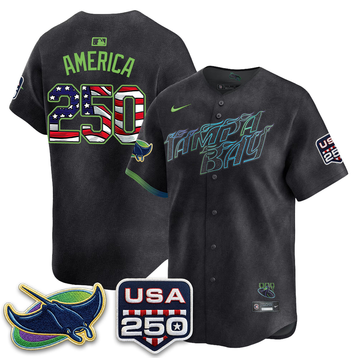 TB Independence Day USA 2026 City Connect Vapor Jersey - Stitched
