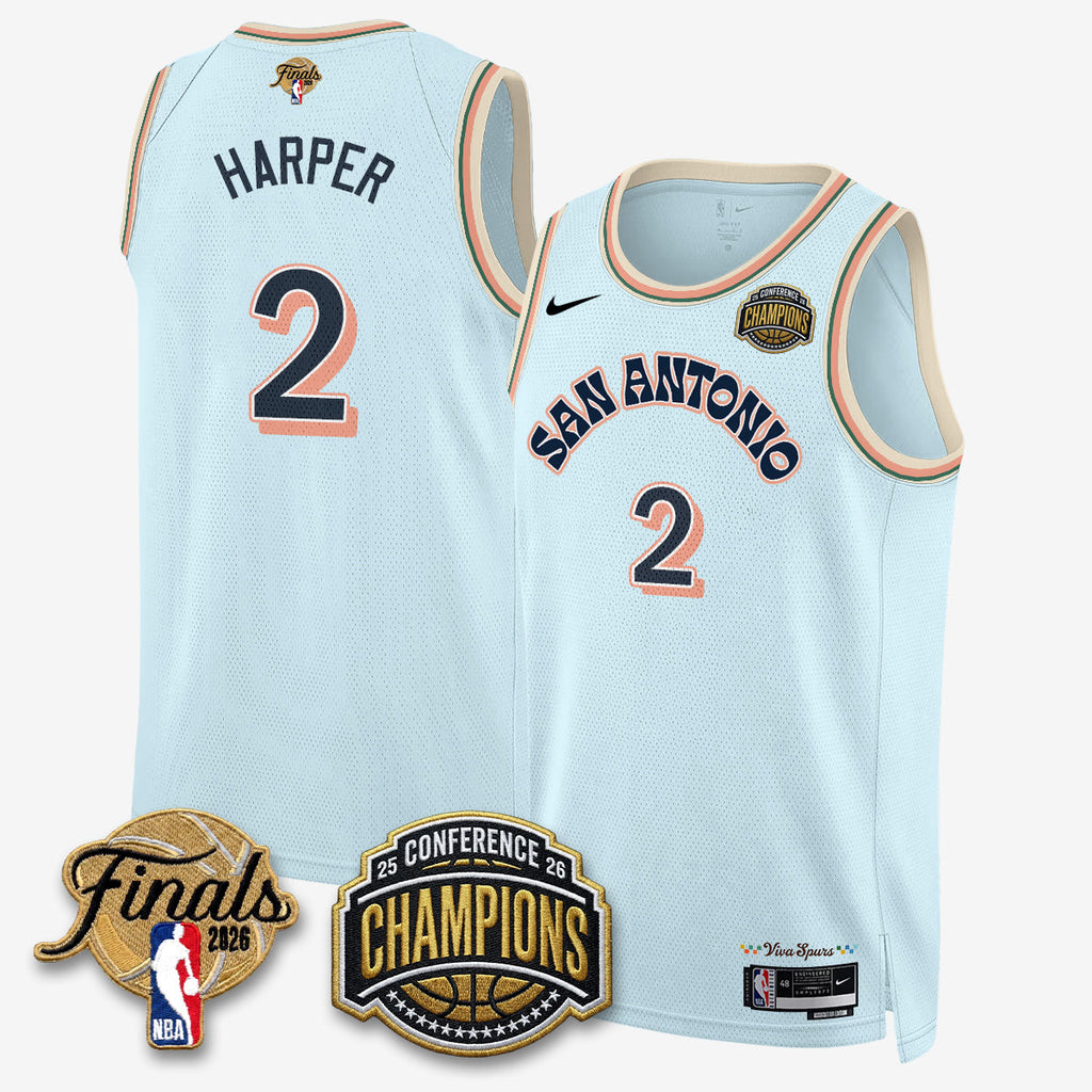 SAS 2026 Basketball  Western Conference Champions Vapor City Edition Jersey - Stitched
