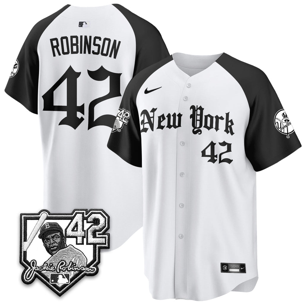 NYY 2026 Jackie Robinson Day Gothic Vapor Limited Jersey - Stitched