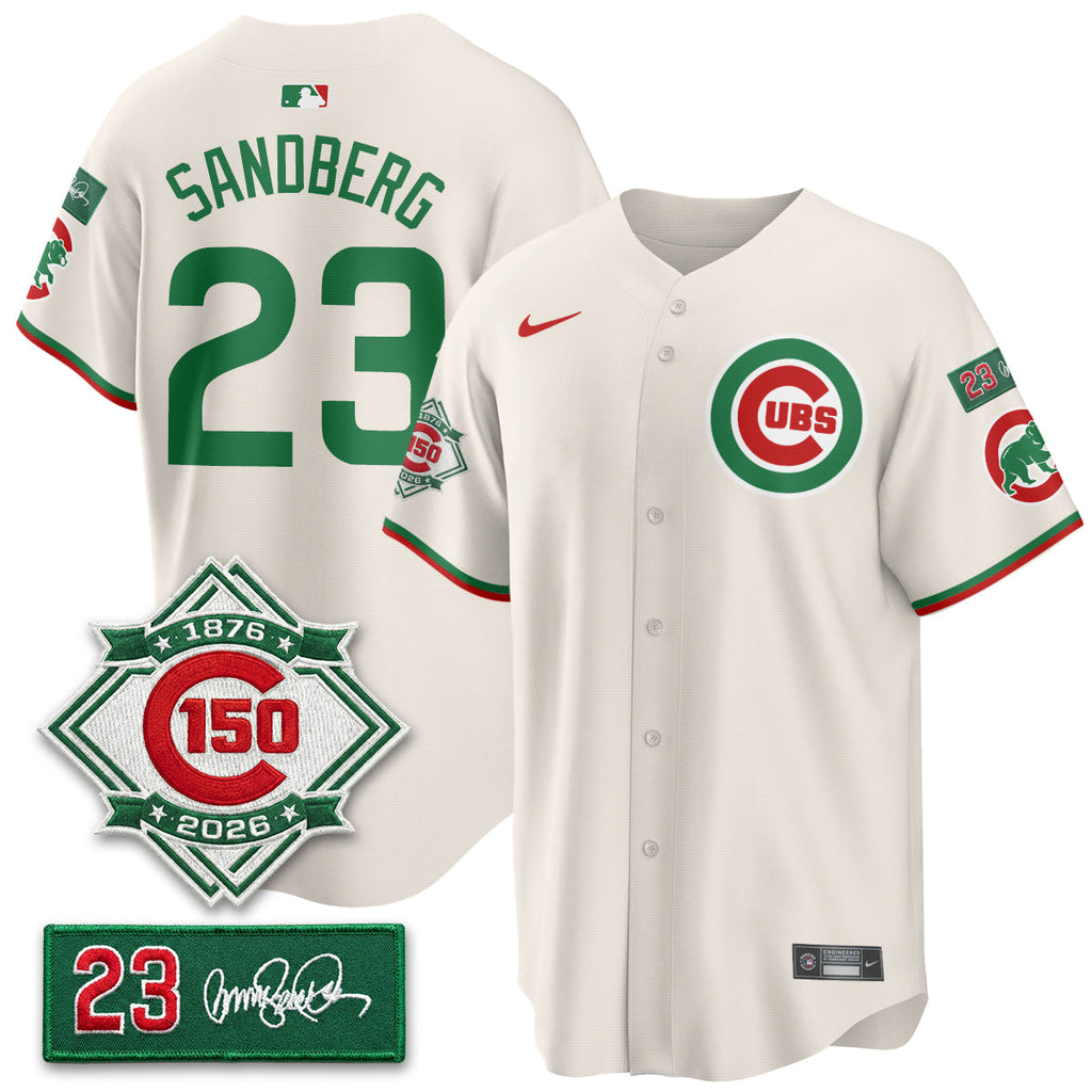 CHC Limited Mexico Jersey - 150th Anniversary + Ryne Sandberg Tribute Patch Stitched