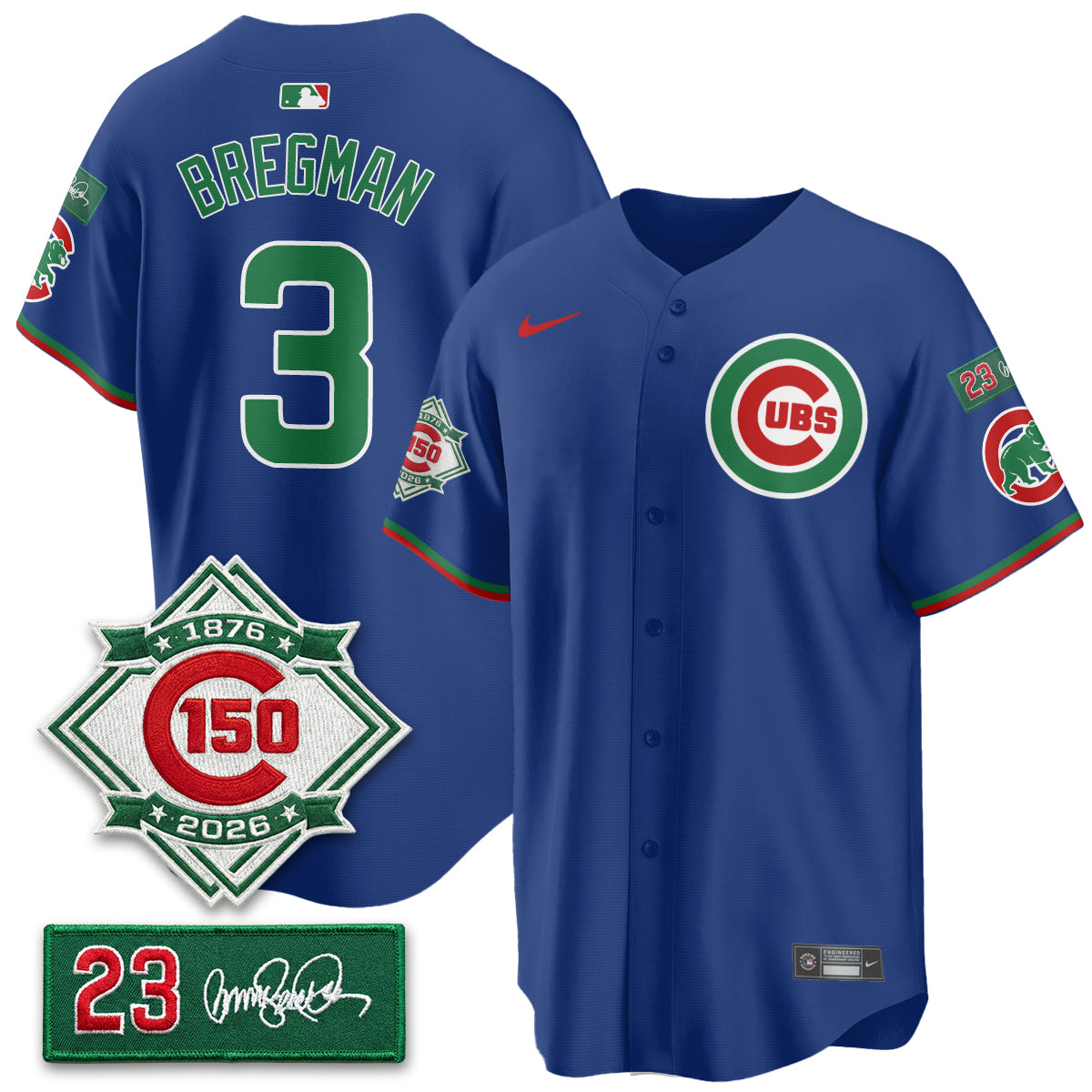 CHC Limited Mexico Jersey - 150th Anniversary + Ryne Sandberg Tribute Patch Stitched