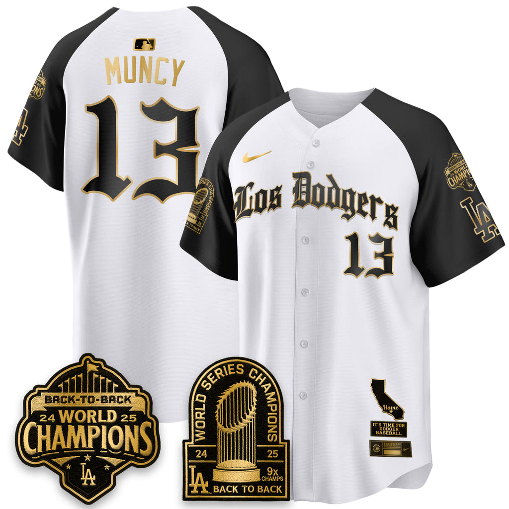 LAD World Series Champions Vapor Premier Limited Gothic Edition Jersey - Stitched