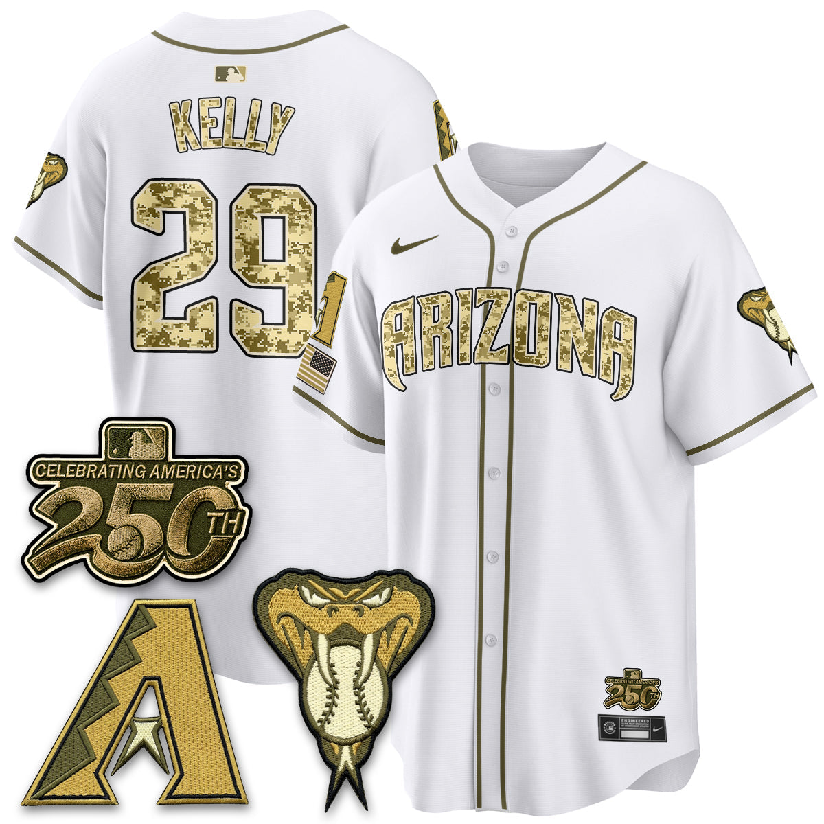 ARI Salute to Service 2026 Vapor Premier Limited Jersey - Stitched