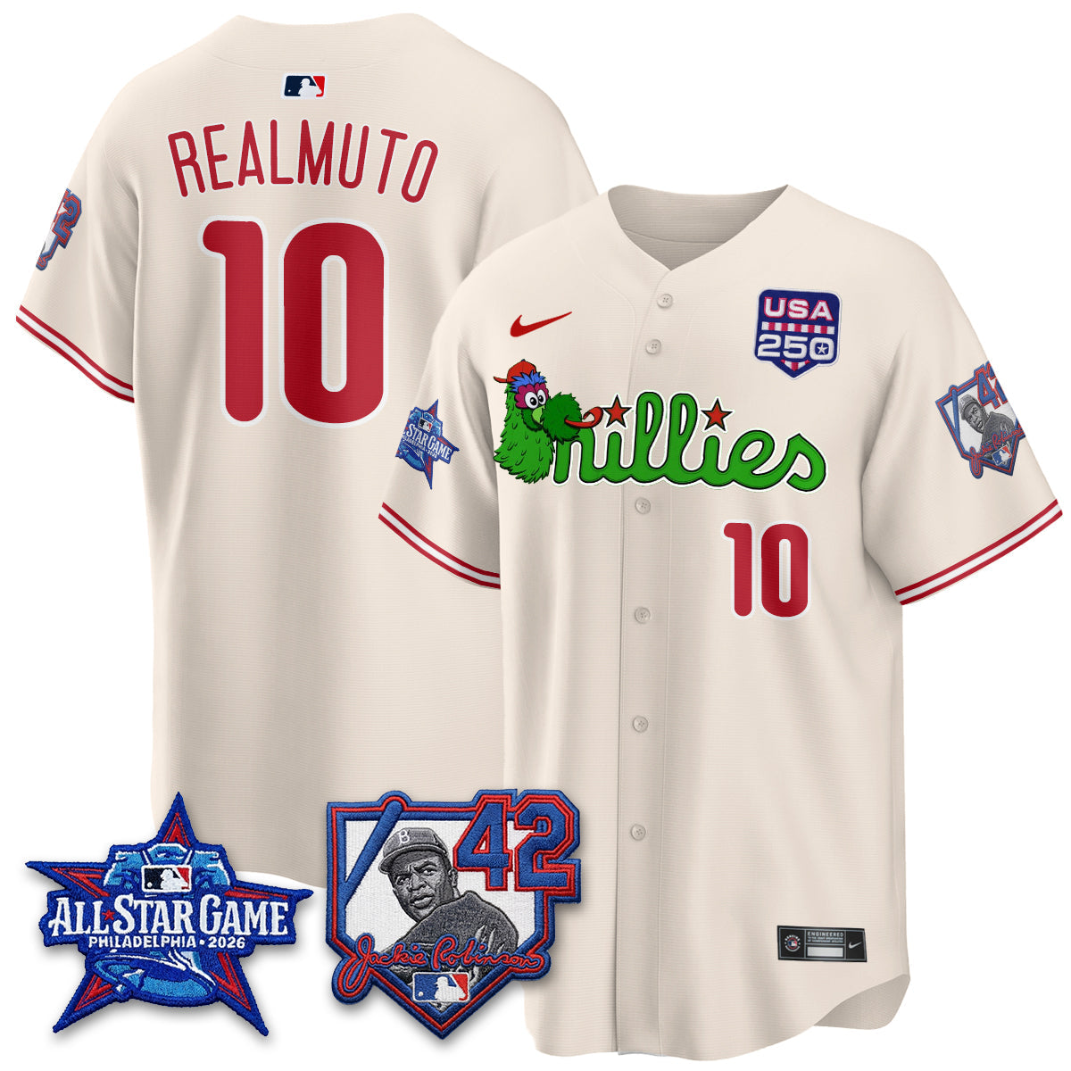 PHI Phanatic 2026 New Era & 250th USA Vapor Limited Jersey - All Star Game - Stitched