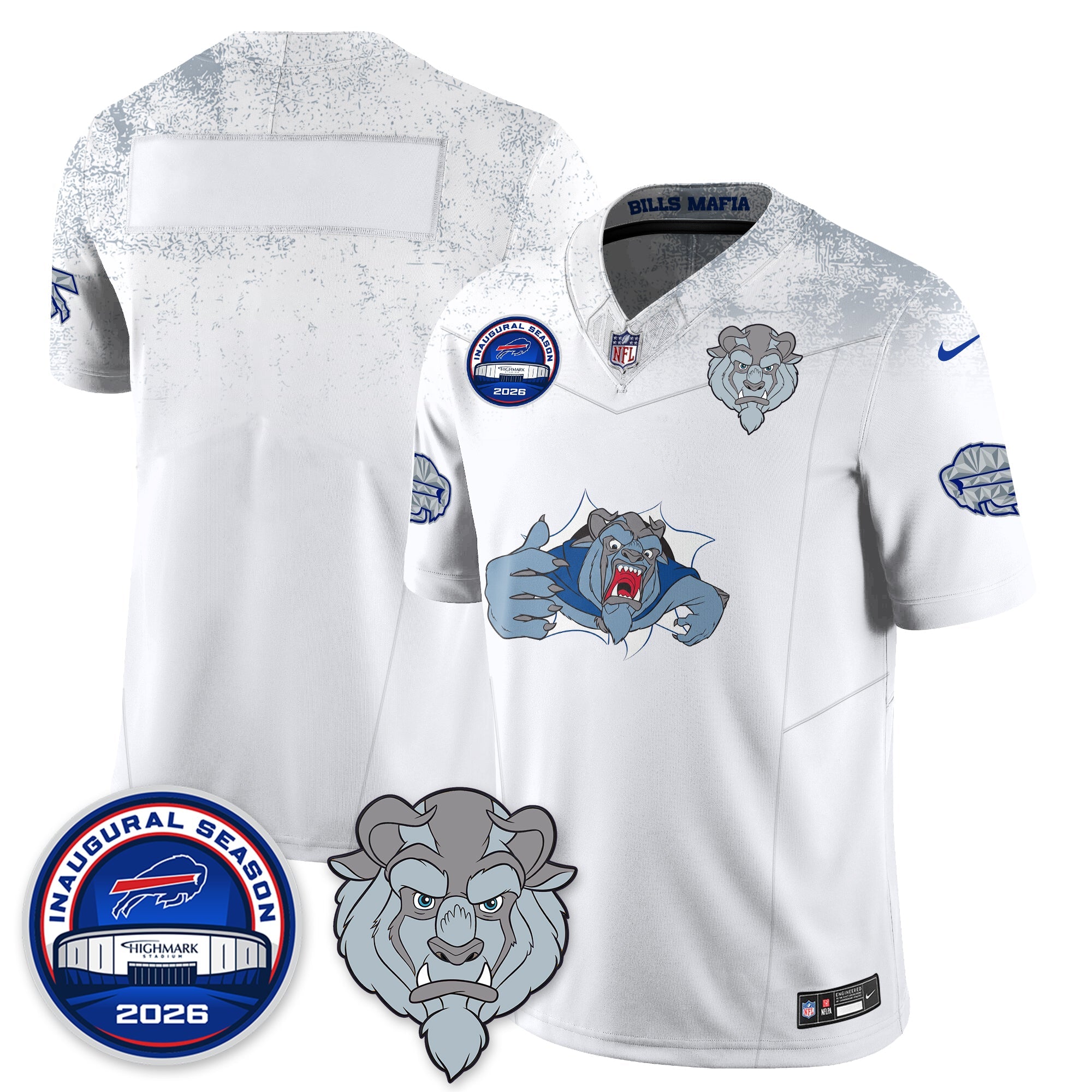 BUF x Hairy Blue Beast Edition Vapor Jersey - Stitched