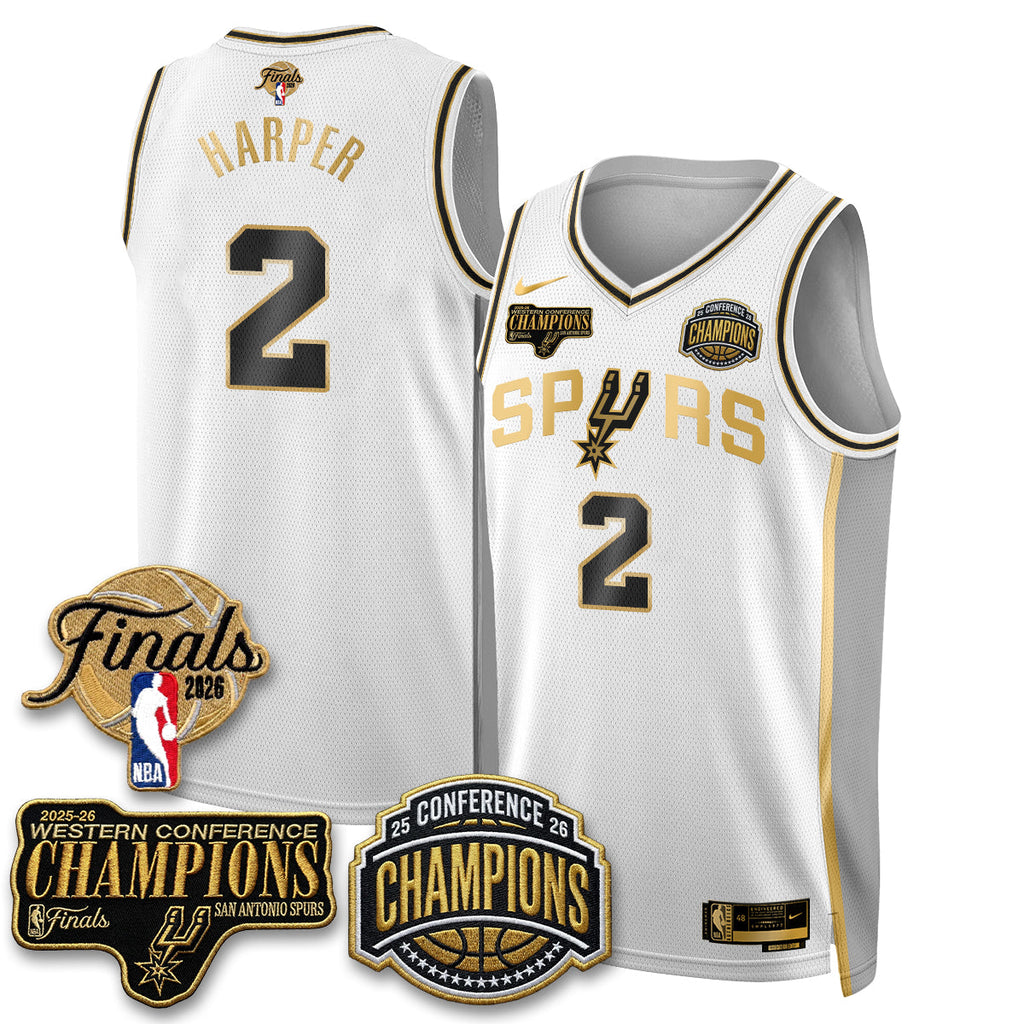 SAS 2026 Basketball  Western Conference Champions Vapor Special Edition Jersey - Stitched