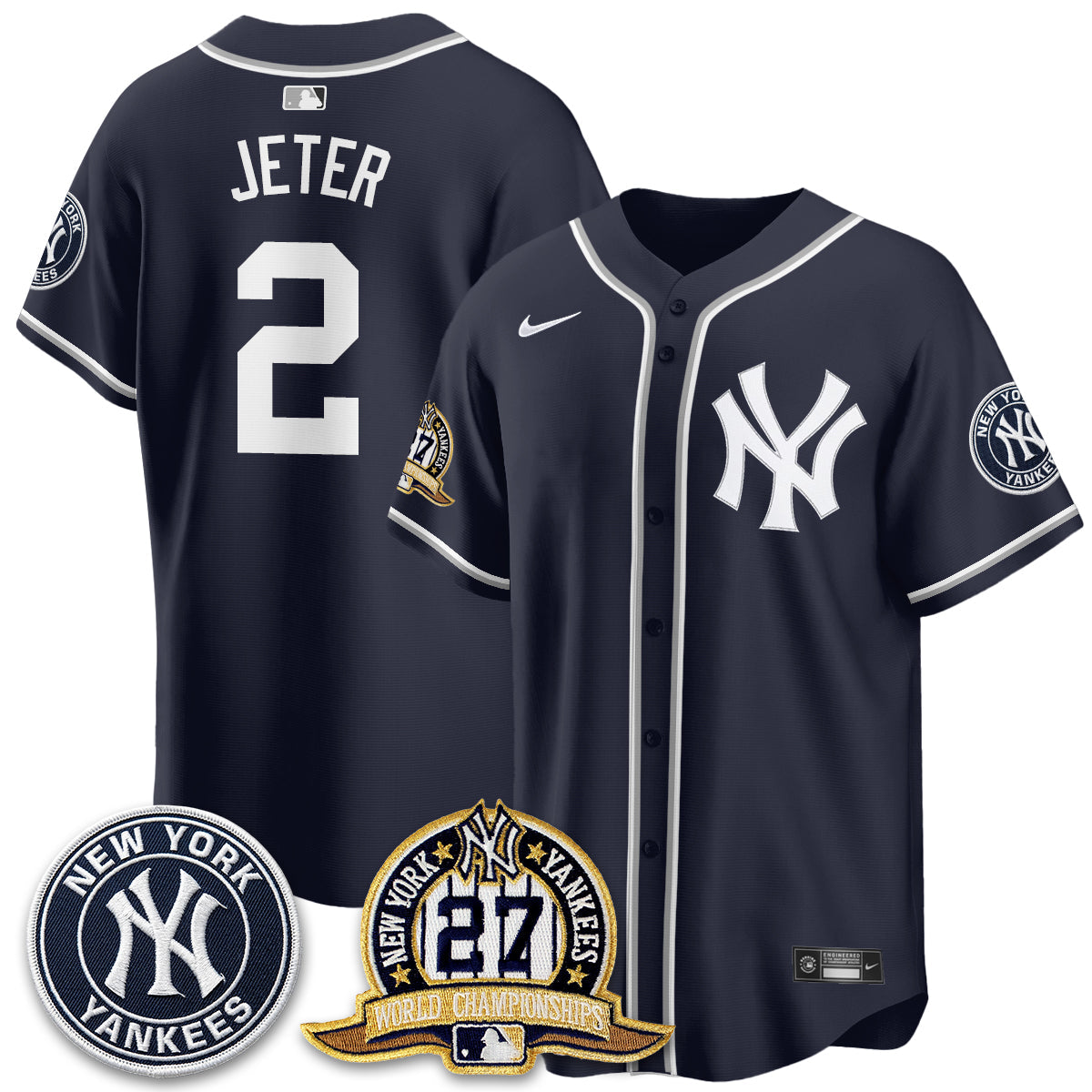 NYY 2026 Black Out Style Vapor Limited Jersey - Stitched