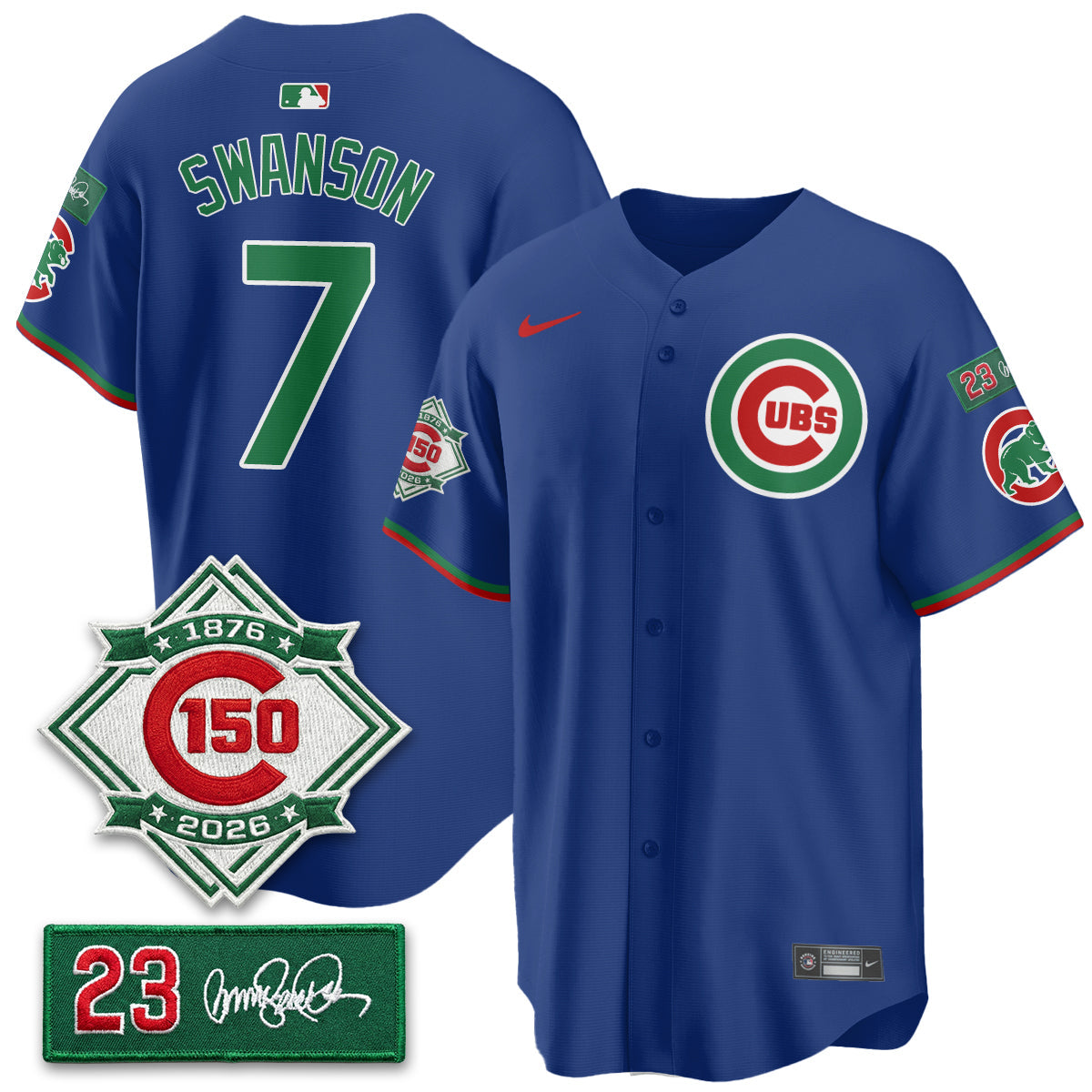CHC Limited Mexico Jersey - 150th Anniversary + Ryne Sandberg Tribute Patch Stitched