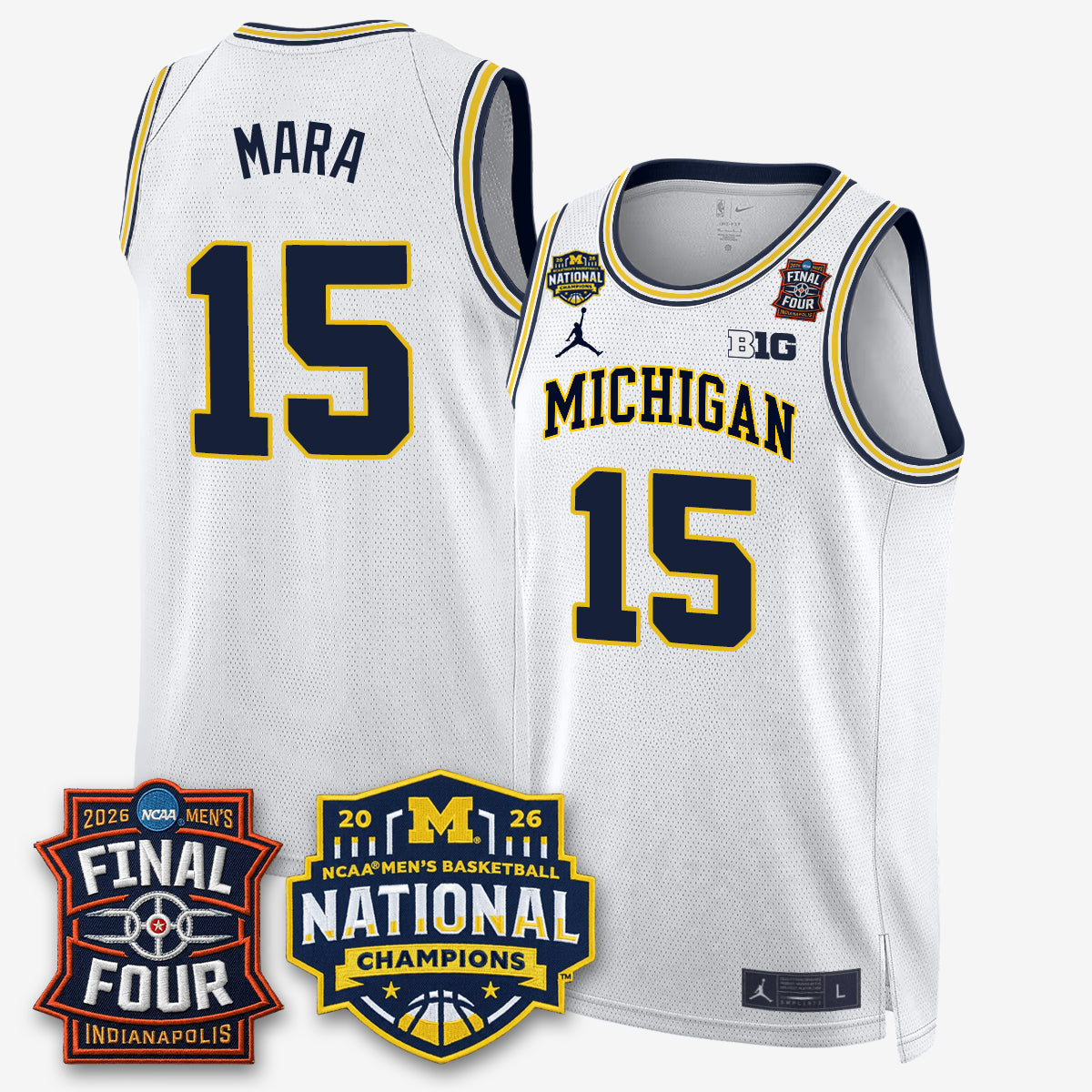 MICH 2026 NCAA Men's Basketball Champions Limited Jersey - Stitched
