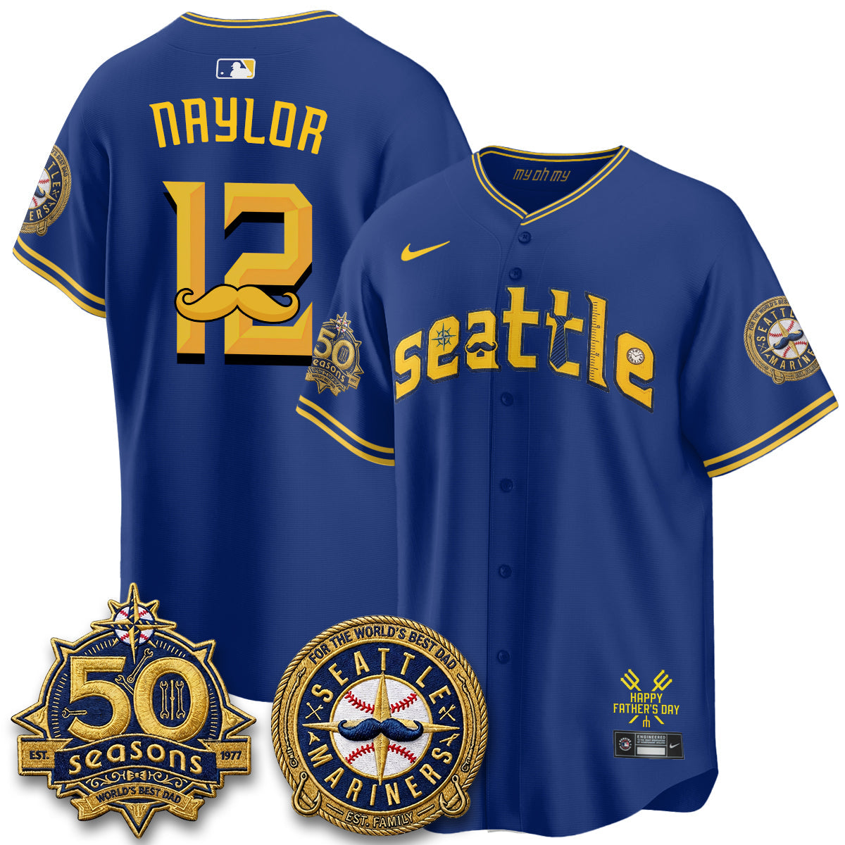 SEA Happy Father's Day Vapor Jersey - Stitched