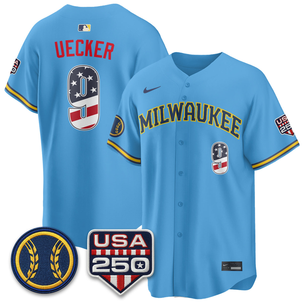 MIL Fourth of July Vapor Limited Jersey - Stitched