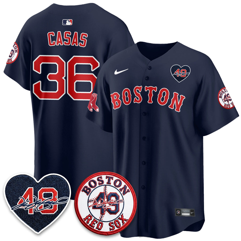 BOS Tim Wakefield Memorial Patch Vaper Premier Limited Jersey - Stitched