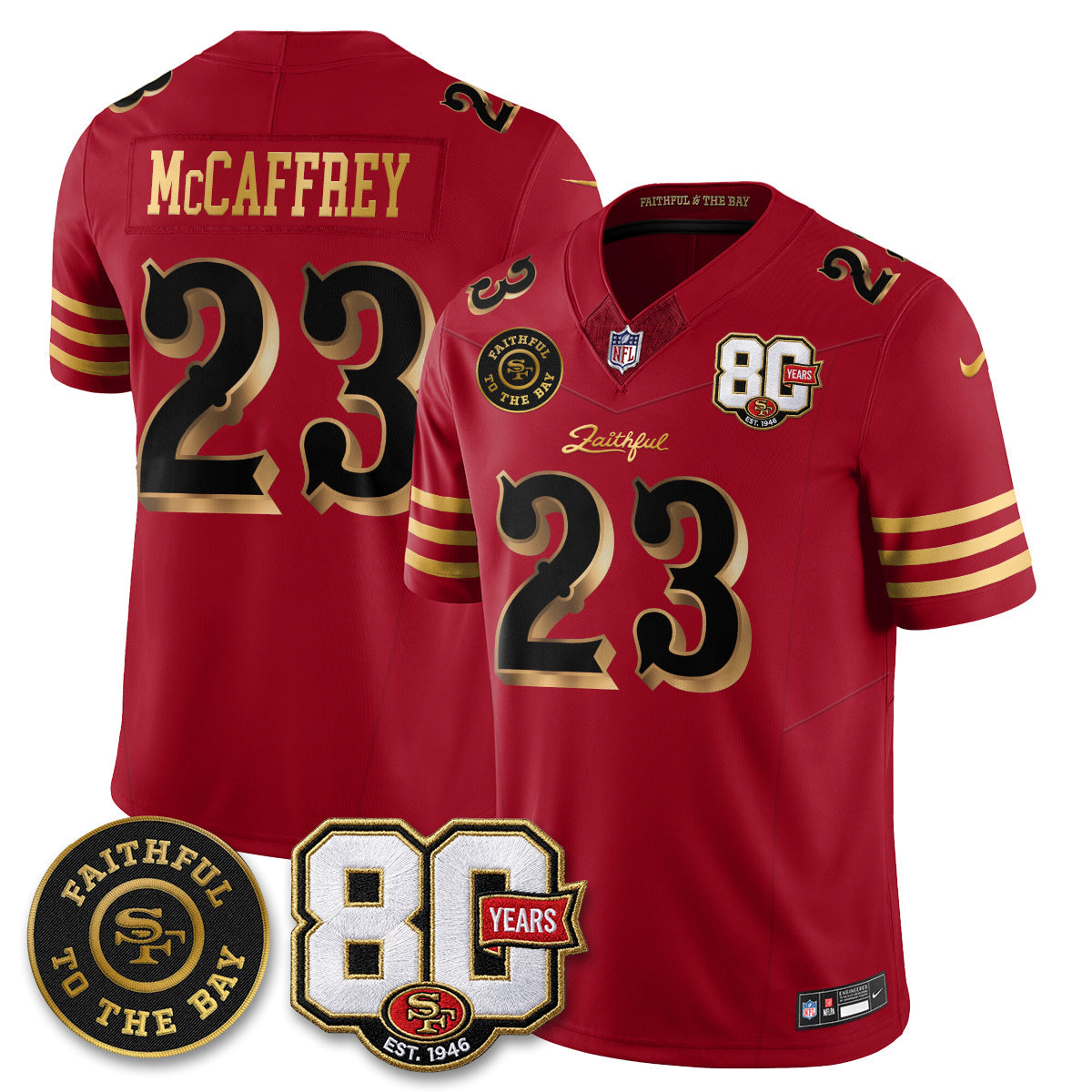 SF “Rivalries” Vapor Limited Jersey - Faithful To The Bay Patch - Stitched