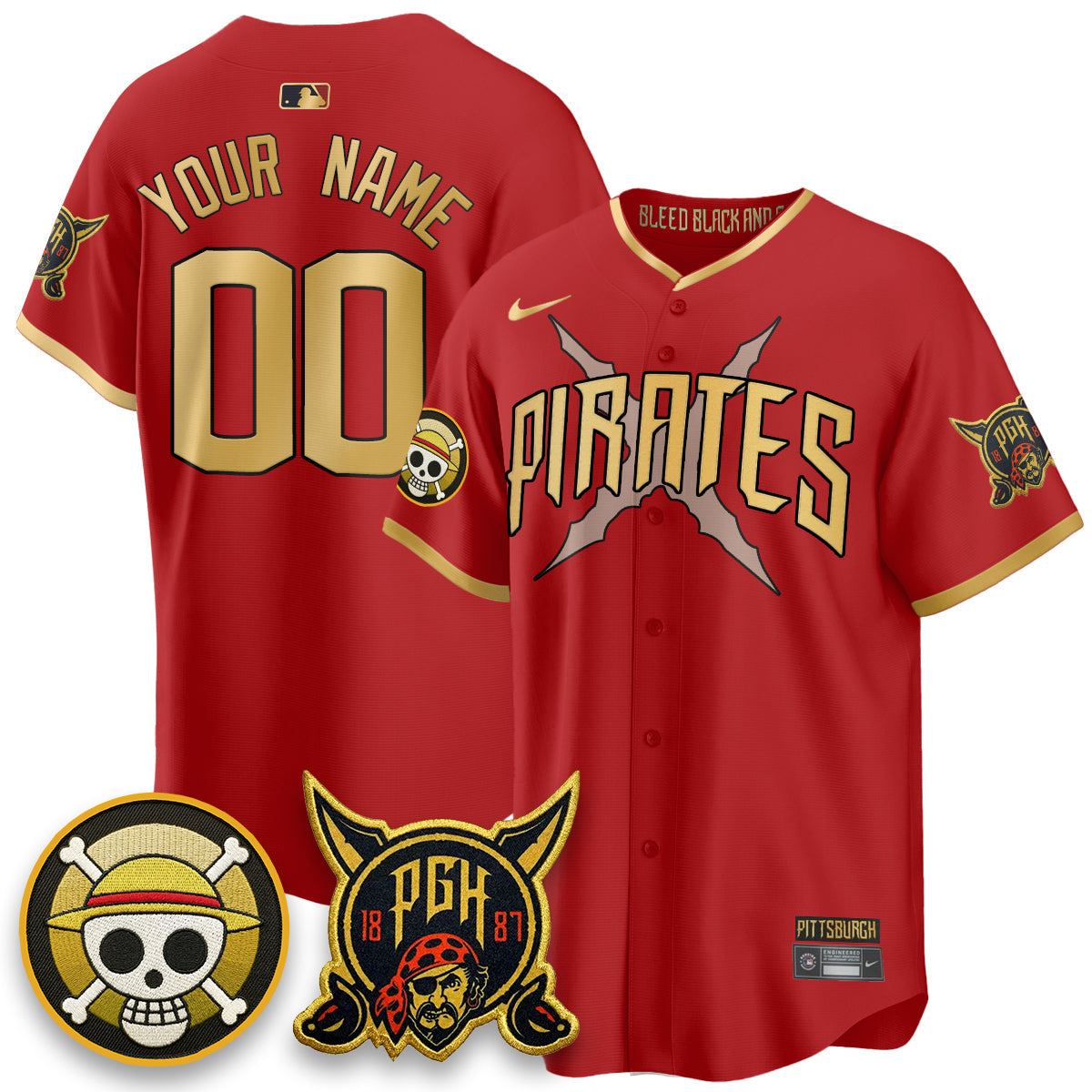 PIT 2026 City Connect x OP Vapor Limited Custom Jersey - Stitched