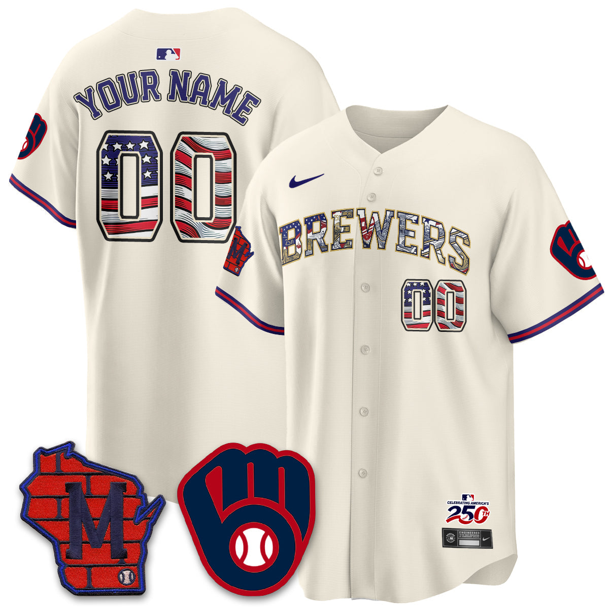 MIL 2026 Independence Day USA Vapor Limited Custom Jersey - Stitched