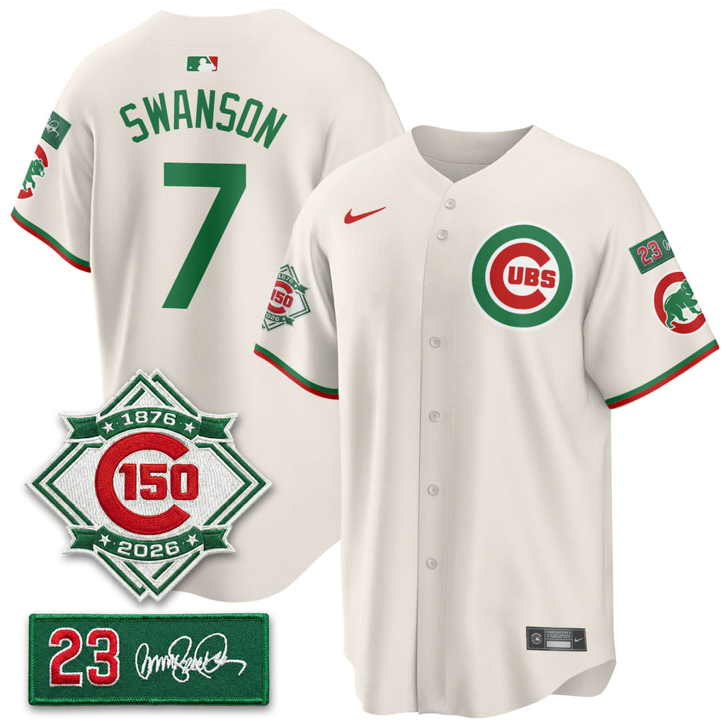 CHC Limited Mexico Jersey - 150th Anniversary + Ryne Sandberg Tribute Patch Stitched