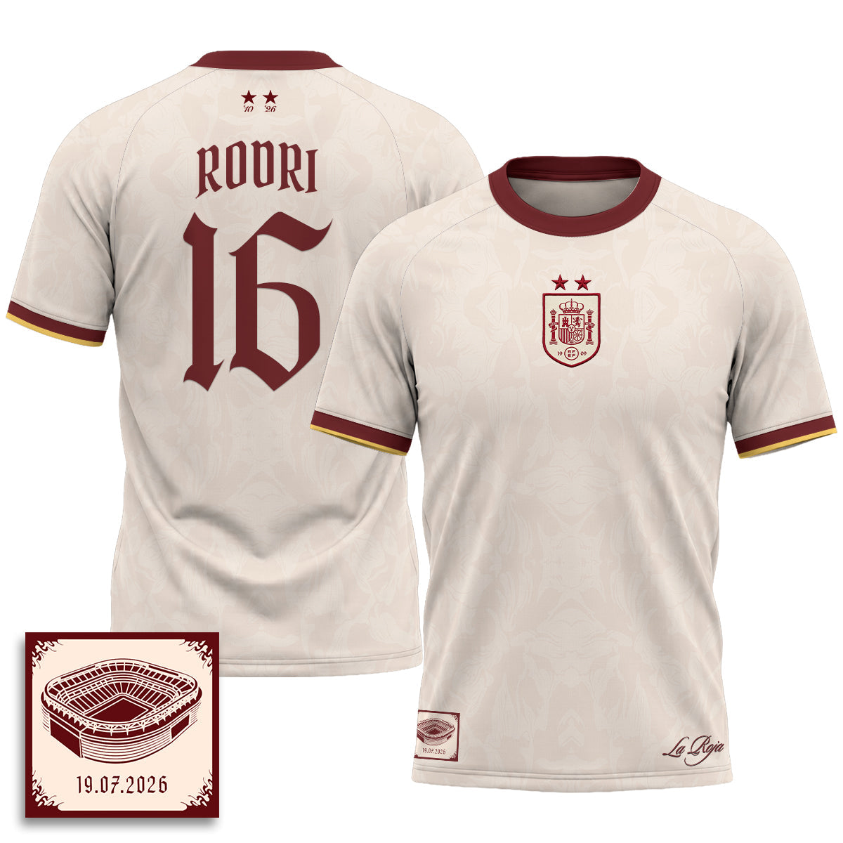 Spain 2026 Soccer Champions Vapor Jersey - Printed