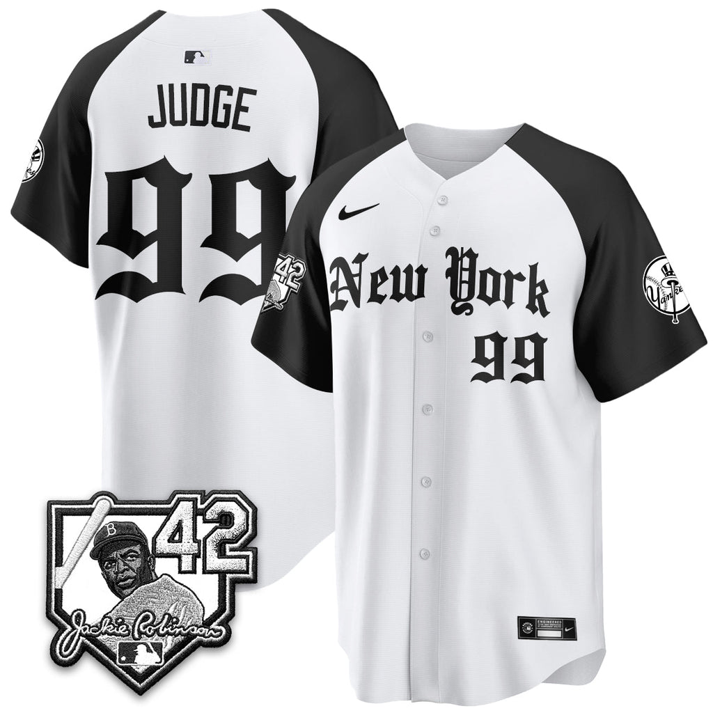 NYY 2026 Jackie Robinson Day Gothic Vapor Limited Jersey - Stitched