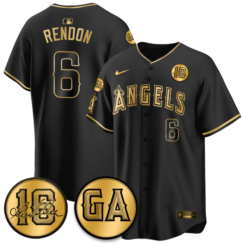 LAA Garret Anderson Tribute Patch Vapor Jersey - Stitched V2