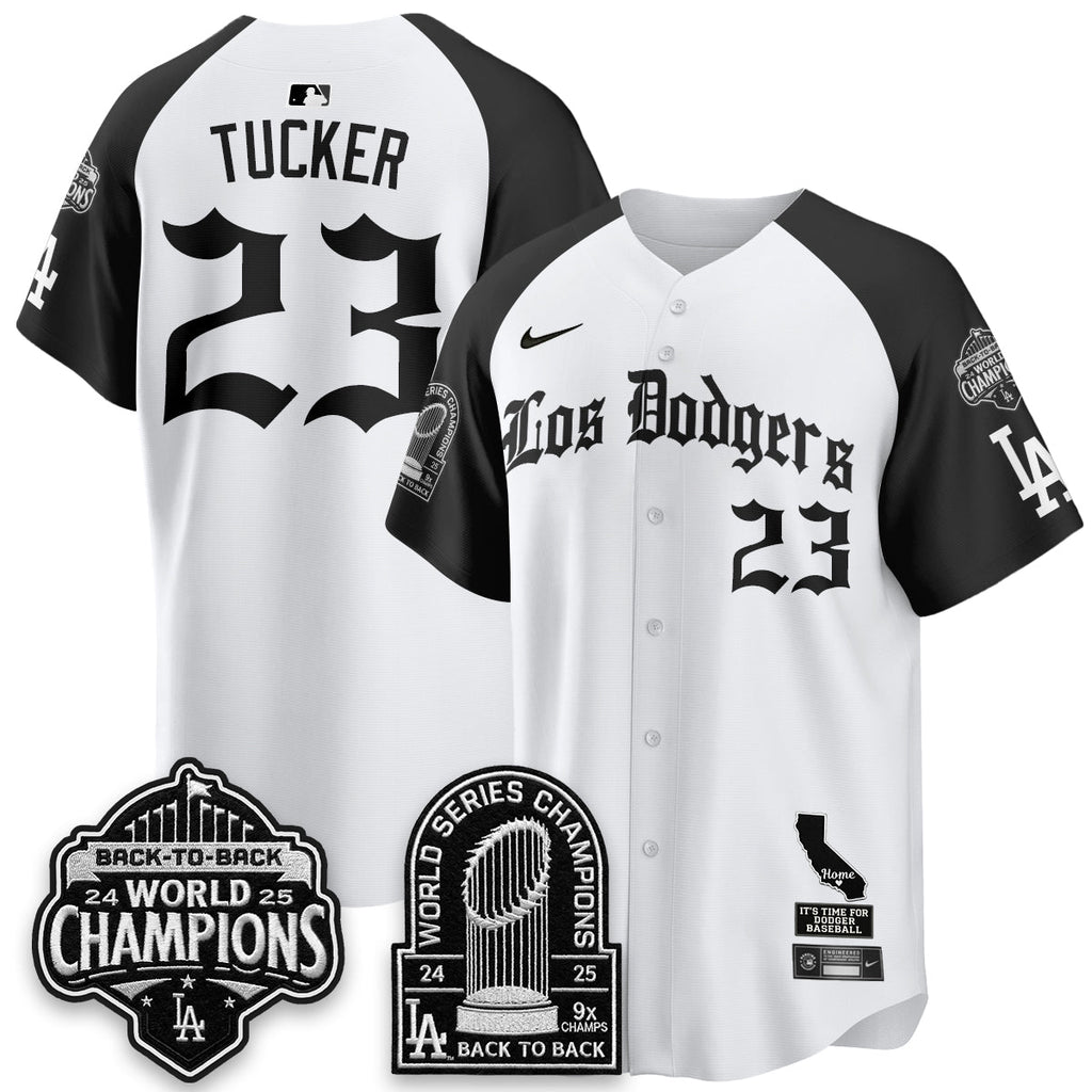 LAD World Series Champions Vapor Premier Limited Gothic Edition Jersey - Stitched