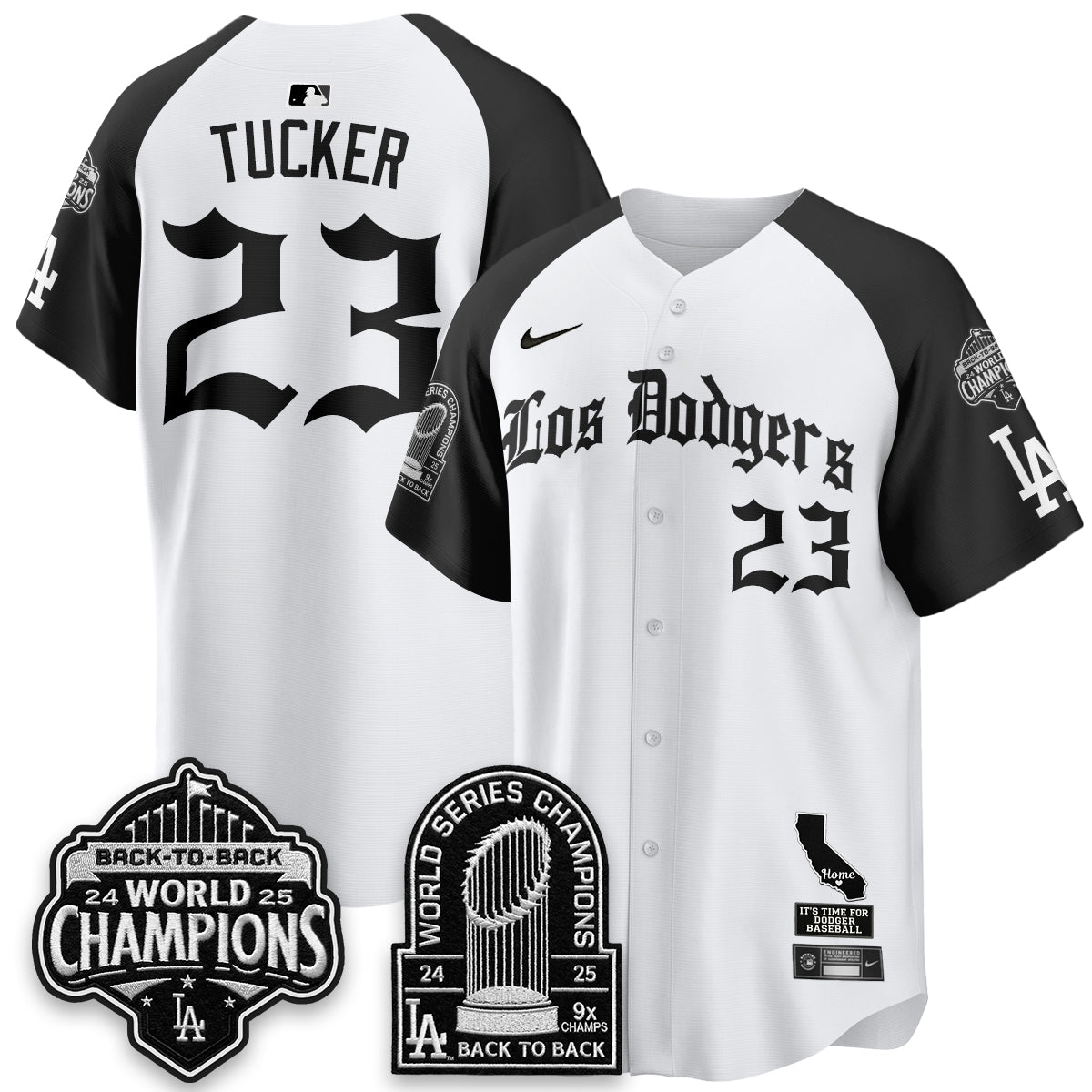 LAD World Series Champions Vapor Premier Limited Gothic Edition Jersey - Stitched