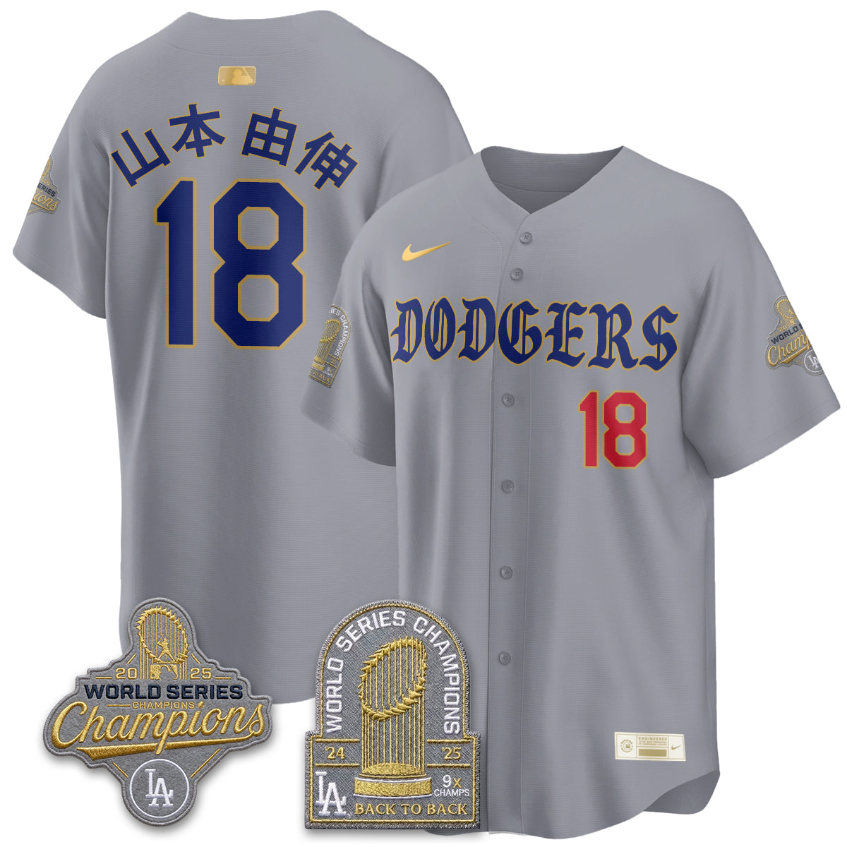 LAD Vapor Limited Jersey - Back to Back 9x Champs - Stitched