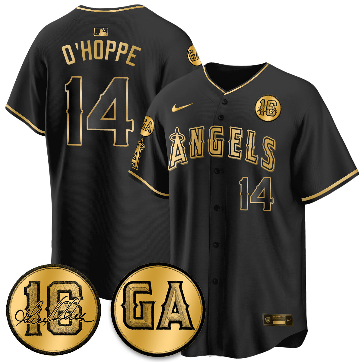 LAA Garret Anderson Tribute Patch Vapor Jersey - Stitched V2