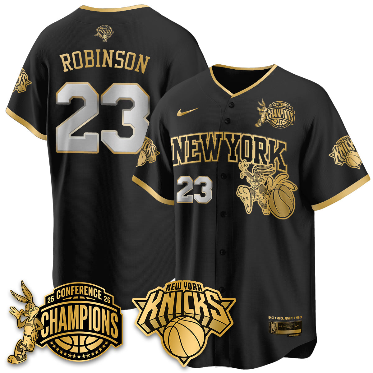 NYK 2026 Basketball  Finals x Bunny Vapor Jersey V2- Stitched
