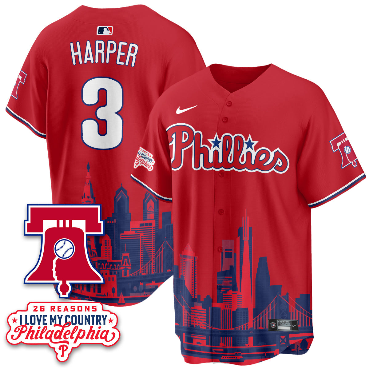 PHI "26 Reasons I Love My Country" Edition Vapor Jersey - Stitched