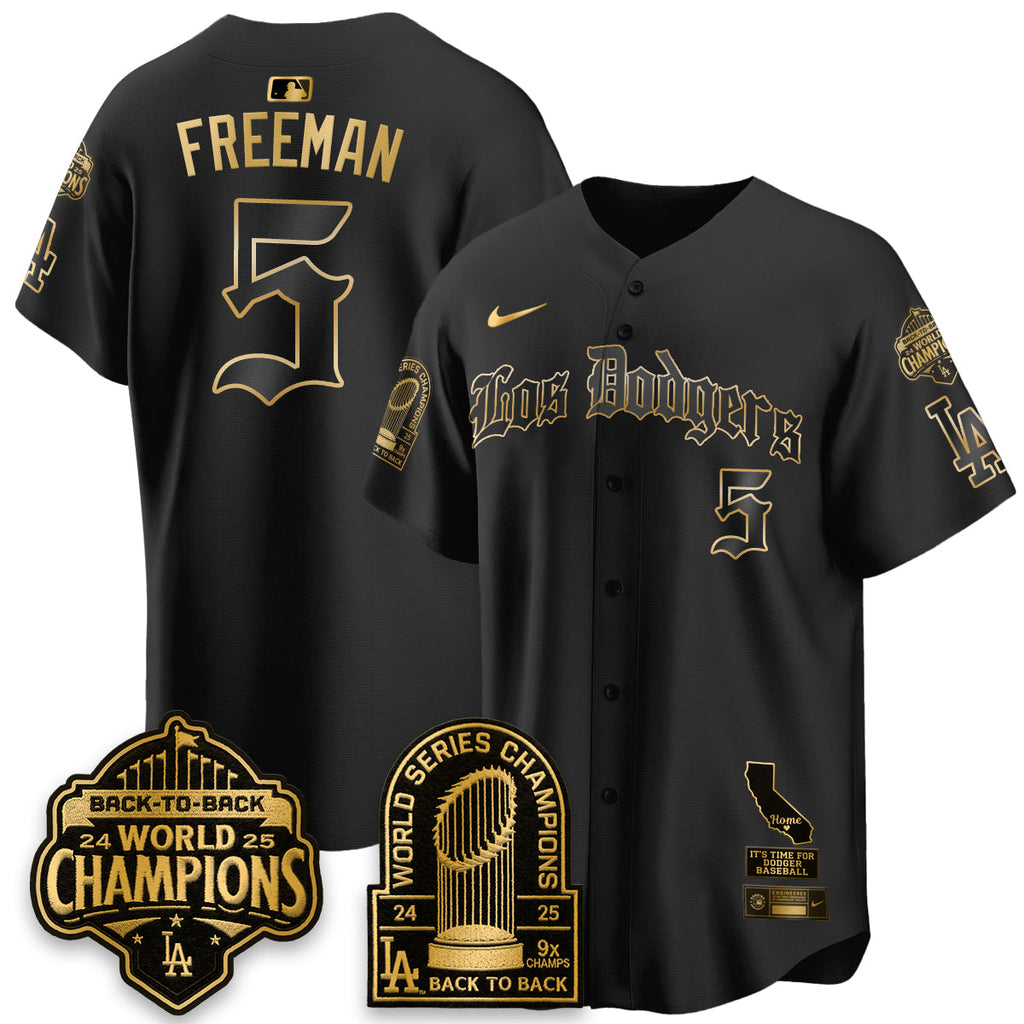 LAD World Series Champions Vapor Premier Limited Gothic Edition Jersey - Stitched