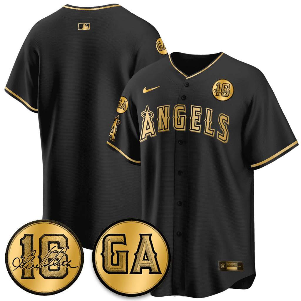 LAA Garret Anderson Tribute Patch Vapor Jersey - Stitched V2