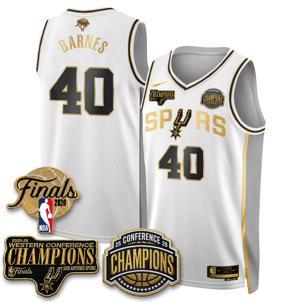 SAS 2026 Basketball  Western Conference Champions Vapor Special Edition Jersey - Stitched